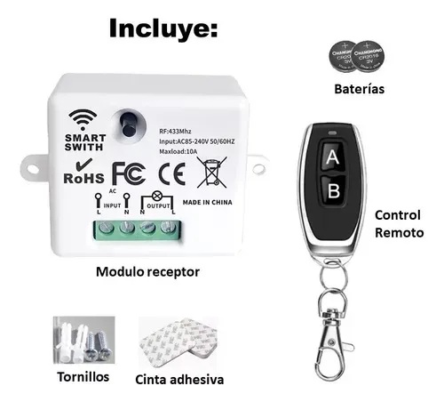 Vista lateral interruptor